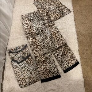 Leopard Print Women's Pajama Set